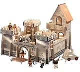 Eigenschaften Wanju 841187 / Wanju Große Holz Ritterburg 77-teilig mit Zubehör Holzritterburg