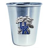 Set of 2 Kentucky Wildcats Stainless Shot Glass - NCAA College Athletics - Fan Shop