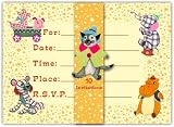 Dolce Mia Circus Party Invitations - 10 pack fill-in cards Dolce Mia Circus Party Invitations - 10 pack fill-in cards