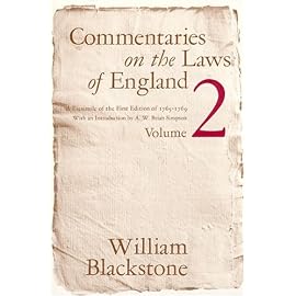 Commentaries on the Laws of England