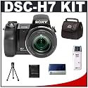 Sony CyberShot DSC-H7 8.1 Megapixel Digital Camera with 15x Optical Zoom + Memory Stick Card Reader + Case + Bonus Accessory Kit