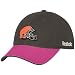 Cleveland Browns Hats : Reebok Cleveland Browns Ladies Brown-Pink Breast Cancer Awareness Adjustable Hat