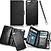For iPhone 6 Case, Roybens 9 Card slot PU Leather Wallet Case 2 in 1 Magnetic Detachable back cover Flip case with strap For Apple iPhone 6 (4.7) Black