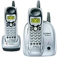 Uniden DXI5186-2 5.8 GHz Analog Cordless Phone with Dual Handsets and Caller ID (Silver/Black)