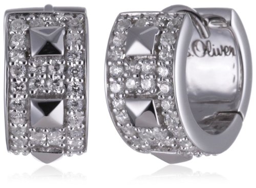 s.Oliver Glam Rock Damen-Creole Silber 925 385558 Preisvergleich