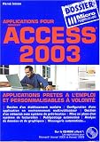 Applications pour Microsoft Access 2003 (1Cédérom)