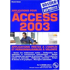 Applications pour Microsoft Access 2003 (1C�d�rom)