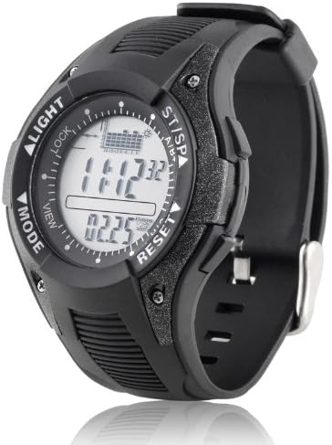 Ampmall® Waterproof Watch Reels Lure Line Fish Finder Pocket Fishing Aid Barometer Weather Forecast Fishing Pressure Watches (Black)