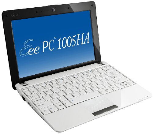 Asus EEE PC 1005HA-H 25,7 cm (10,1 Zoll) Netbook (Intel Atom N270 1.6GHz, 1GB RAM, 250GB HDD, Grafik im Chipsatz integriert, Win 7 Starter) weiß