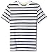 Crazy 8 Big Kid Boy White Striped Tee
