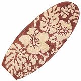 ALOHA RUG-CARPET-MAT SURFBOARD BROWN 43