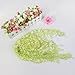 Suppion Fashion Lace Tassel Sheer Burntout Floral Print Triangle Mantilla Scarf Shawl (Green)