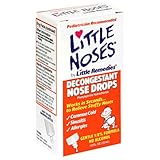 Little Noses Decongestant Nose Drops, Children 2+, .50 fl oz (15 ml) (Pack of 4)