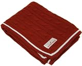 Nautica Kids Ryan Red Cable Knit Blanket