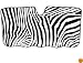 Jumbo Size Folding Sun Shade for SUV and Trucks - Safari Animal Series Zebra Black and White