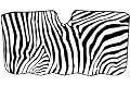 Jumbo Size Folding Sun Shade for SUV and Trucks - Safari Animal Series Zebra Black and White