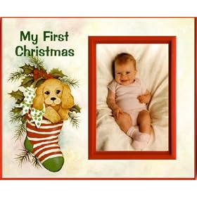 My First Christmas - puppy - Picture Frame Gift.
