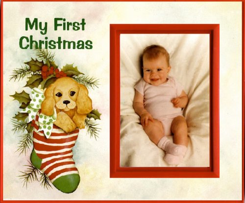 Childrens Toyshop  Toys : My First Christmas - puppy - Picture Frame Gift.