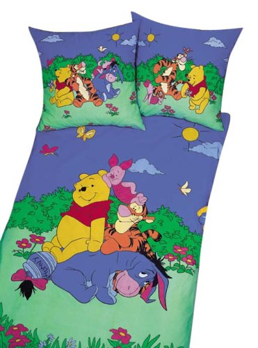 Childrens Toyshop  Küche & Haushalt : Herding, 4423/20.050.403, Bettwäsche "Winnie Pooh" ( Kids Best ), Größe: 80/80 cm - 135/200 cm, Material: 100 % Baumwolle ( Linon )