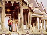 Thailand's King Bhumibol Adulyadej with Wife, Queen Sirikit at the Palace Stretched Canvas Poster Print by John Dominis, 24x32
