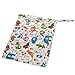 KLOUD City Waterproof Two Zippered Wet/Dry Bag/Cloth Diaper Organizer/Laundry Bag for Travel and Ourdoor with Hanger Strap (Animal)
