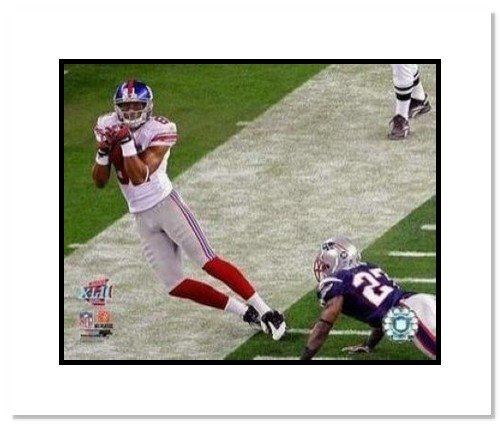 Amani Toomer New York Giants NFL Double Matted 8x10 Photograph Super Bowl XLII Sideline Catch