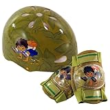 Diego Hardshell Bicycle Helmet and Protective Pad Value Pack