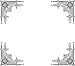 4 Corner Images-Black & White Geometric Patterns-Vinyl Stained Glass Film, Static Cling Window Decal