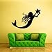 Wall Vinyl Sticker Decals Decor Art Bedroom Design Mural Sea Ocean Mermaid Girl Star Cartoon Nymph (Z2052)