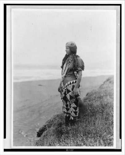 Historic Print (XL): Woman's primitive dress--Tolowa