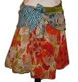Kariza Authentic Indian Vintage Beautiful Skirt #M32 Mini A-viva Beauty