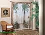 Bamboo Beach Trompe l'oeil Window Art