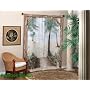 Bamboo Beach Trompe l'oeil Window Art
