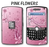 Blackberry World (8800, 8820, 8830) Designer Vinyl Skin - Pink Flowers