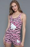 Hello Kitty Intimates The Wild Kitty Racerback Short Set in Pink,Sleepwear for Women