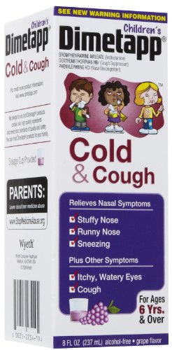 Dimetapp Children's Cold & Cough Liquid-Grape-8 oz