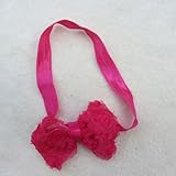 Qandsweet Baby Girl's Headbands Lace Bowknot (10 Pack)