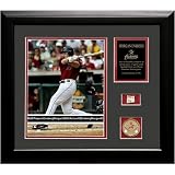 Morgan Ensberg Houston Astros Framed 8x10 Photograph with Game-Used Baseball Piece & Medallion