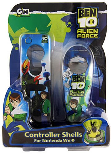 Ben10 Licenced Alien Force Nunchuck & Remote Acrylic Grip Set (Wii)