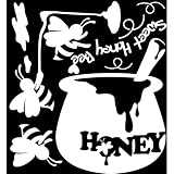 Reusable Decoration Wall Sticker Decal - Sweet Honey Bees