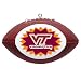 VIRGINIA TECH HOKIES Mini-Replica NCAA Football CHRISTMAS ORNAMENT (Star Design)
