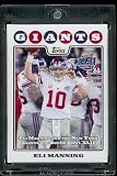 2008 Topps # 316 Eli Manning PSH (Super Bowl XLII Celebration) Post Season Highlights - New York Giants - NFL Trading Cards