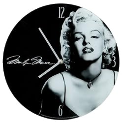 Marilyn MonroeTM 12" Cordless Glass Wall Clock