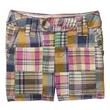 Girls' Cherokee Plaid Patchwork Shorts - Pink