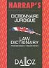 Harrap's Dalloz French English Law Dictionary (Harrap Dalloz)