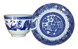 Wood and Sons Willow Blue Teacup and Saucer (4)