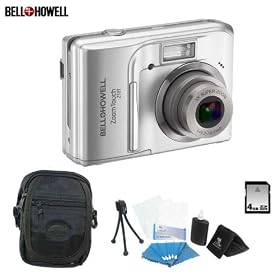 Bell & Howell Z10T Zoomtouch 10 MP 3X 3in LCD Digital Camera 4GB Bundle by Bell %2B Howell