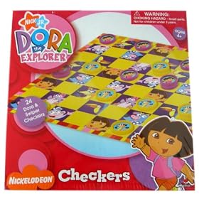 Nick Jr Boardgame - Dora The Explorer checkers by Nickelodeon