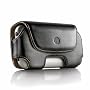 Philips DLA 1002 H/10 Leder Tasche f�r iPhone 2G und 3G (G�rtel-Etui, Querformat aus hochwertigen Leder) schwarz