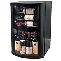 The Wine Enthusiast Vino-View 35-Bottle Wine Cellar - Black